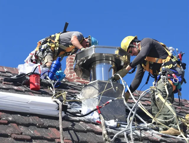 Protective chimney cap installed by Sarasota Chimney Sweep in Sarasota, FL