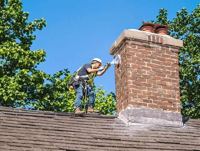 Sarasota Chimney Sweep performing an inspection with advanced tools in Sarasota, FL