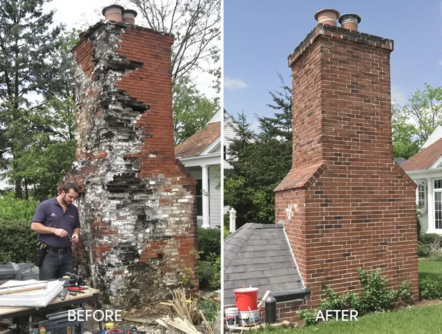 Sarasota Chimney Sweep performing a full chimney restoration in Sarasota, FL