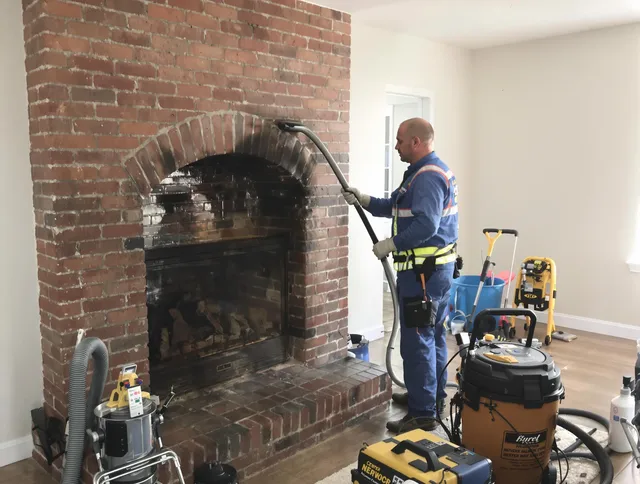 Sarasota Chimney Sweep expert performing detailed chimney sweep in Sarasota, FL