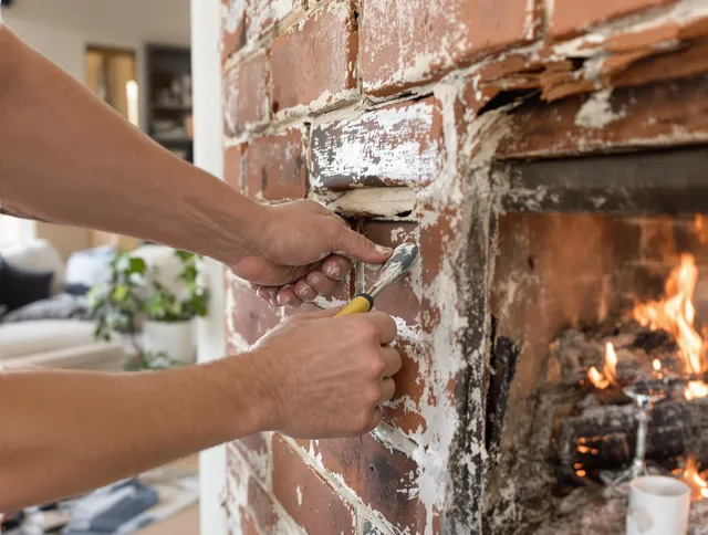 Routine fireplace repair by Sarasota Chimney Sweep in Sarasota, FL