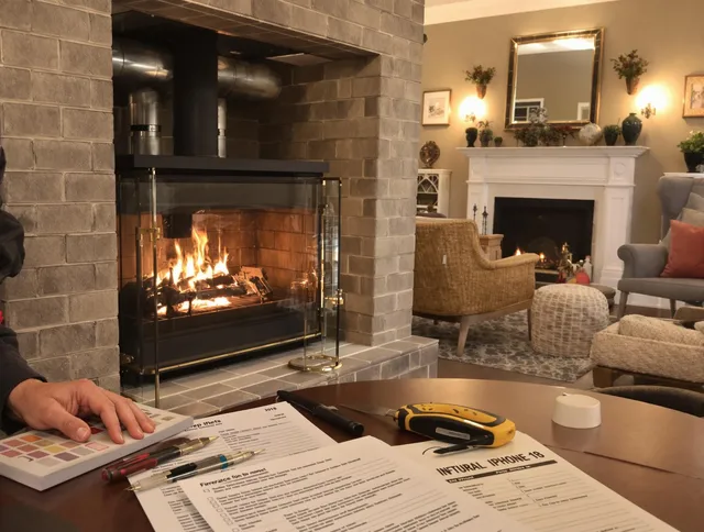 Sarasota Chimney Sweep verifying fireplace safety measures in Sarasota, FL