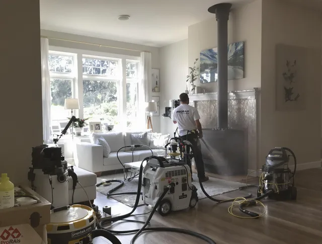 Soot removal service by Sarasota Chimney Sweep for a fireplace in Sarasota, FL
